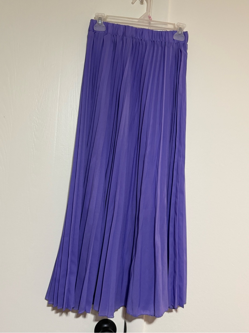 Purple Pleated Maxi Skirt size S/M